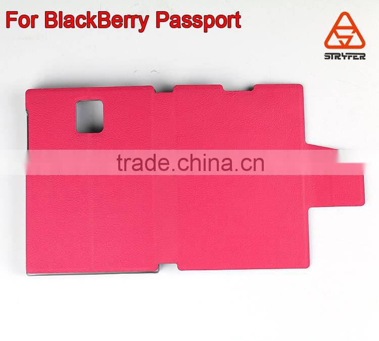 Top quality colorful PU leather case cover for Blackberry passport