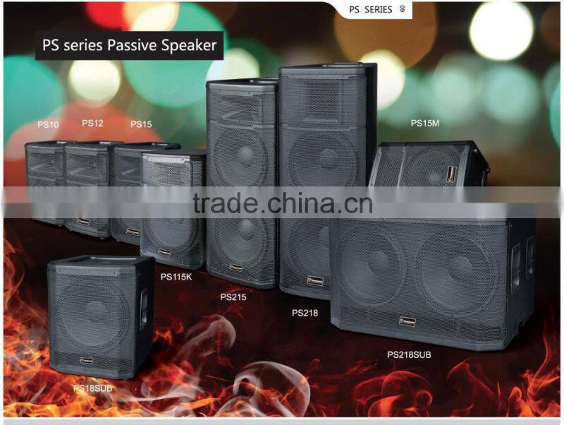 PS-215 powavesound loudspeaker PS series dual 15 inch trolley speaker