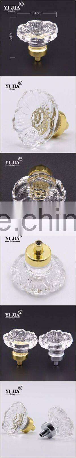 2016 kids furniture hardware chest of drawers glass flower handles