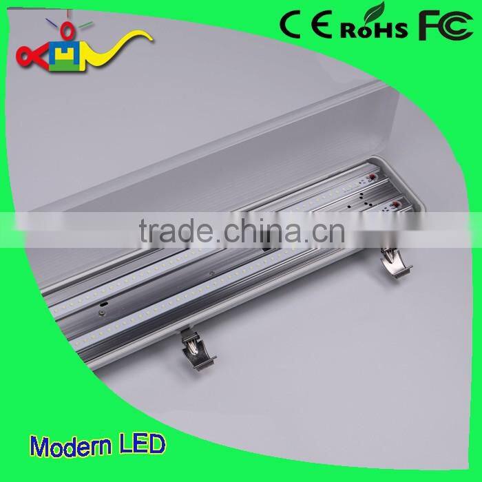 2x18w 2x9w led tri-proof light fixture 100lm/w waterproof