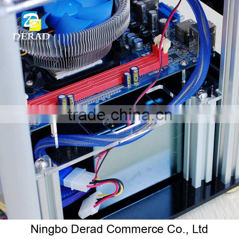 PC-C11S-M Flat Computer Case Super Power Micro ATX Clear Computer Case