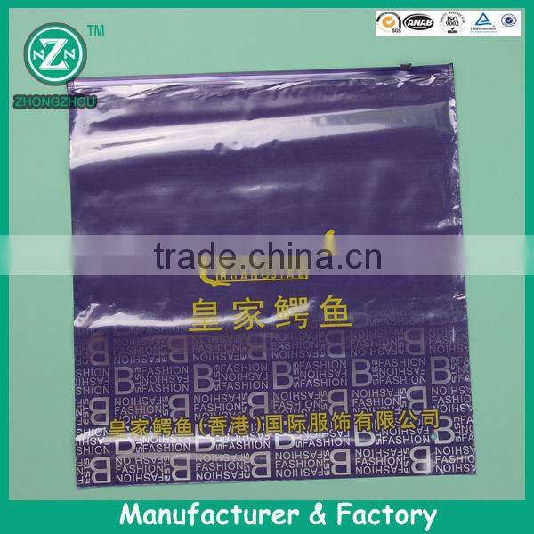 zipper bag with printing, transparent plastic zipper bag, poly bags with zippers