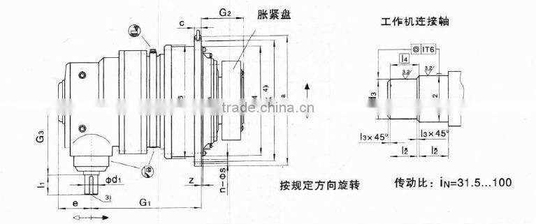 GX series SBS high loading planetary transmission speed reduction