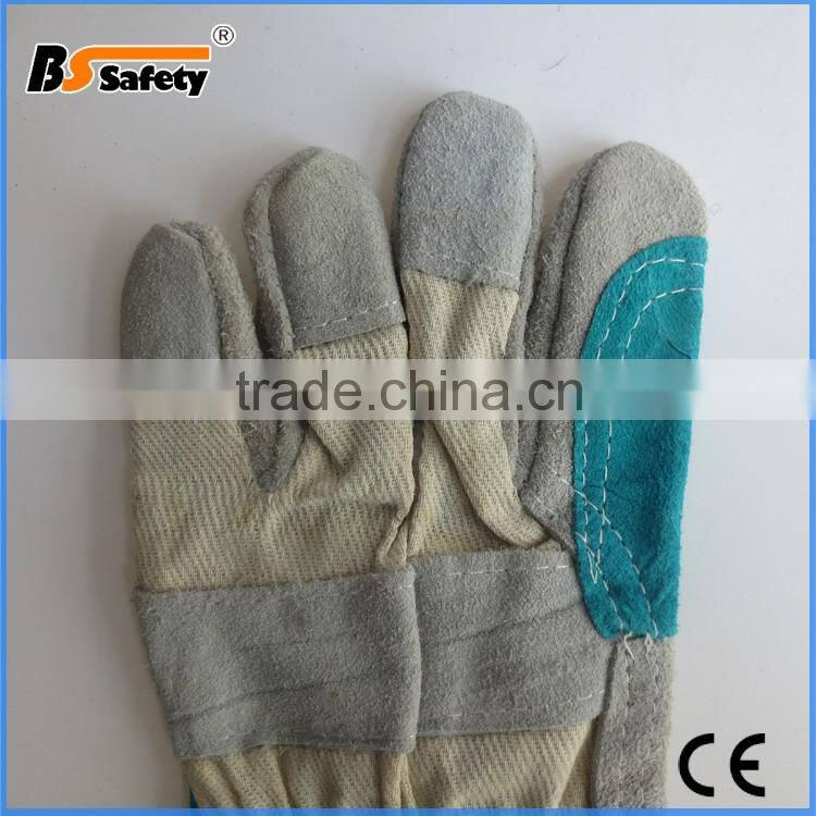 BSSAFETY cheap leather welding industrial working glove