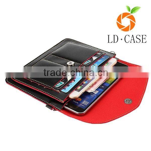 new model PVC cross-body bag with removable smart phone pouch