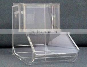 Frosted acrylic lockable candy box