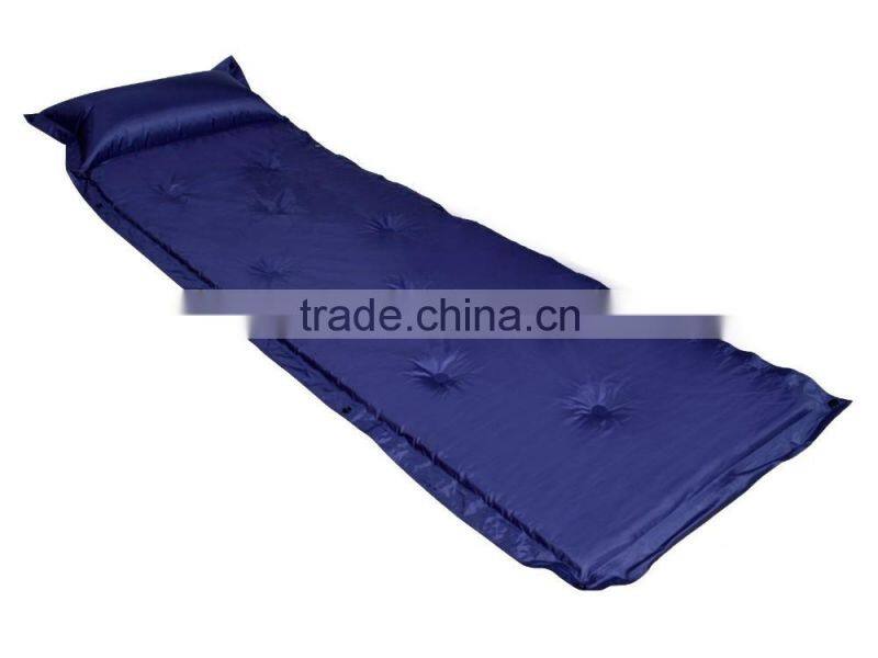 Outdoor Self-Inflating Blue Pad Picnic Hiking Camping Bed Sleeping Mat