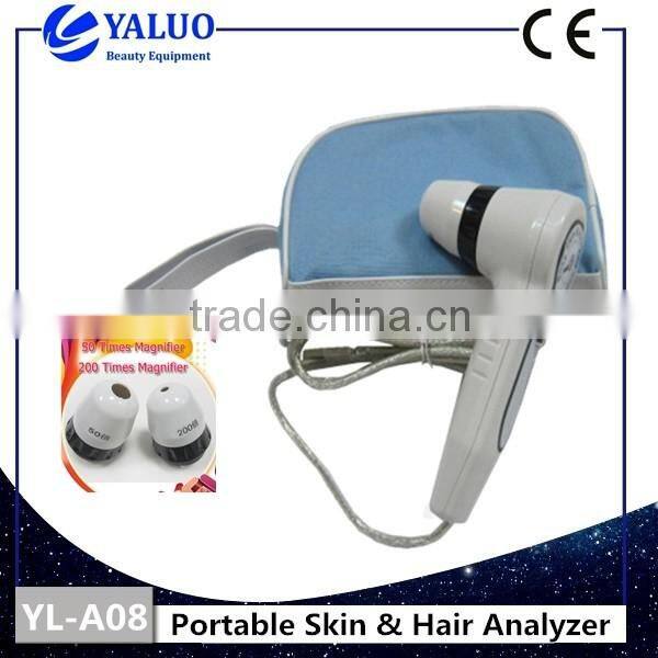 Portable Handle mini skin and hair analyzer for personal use