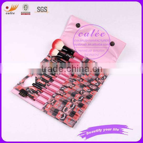 12pcs animal and synthetic hair cosmetic brushes makeup kit
