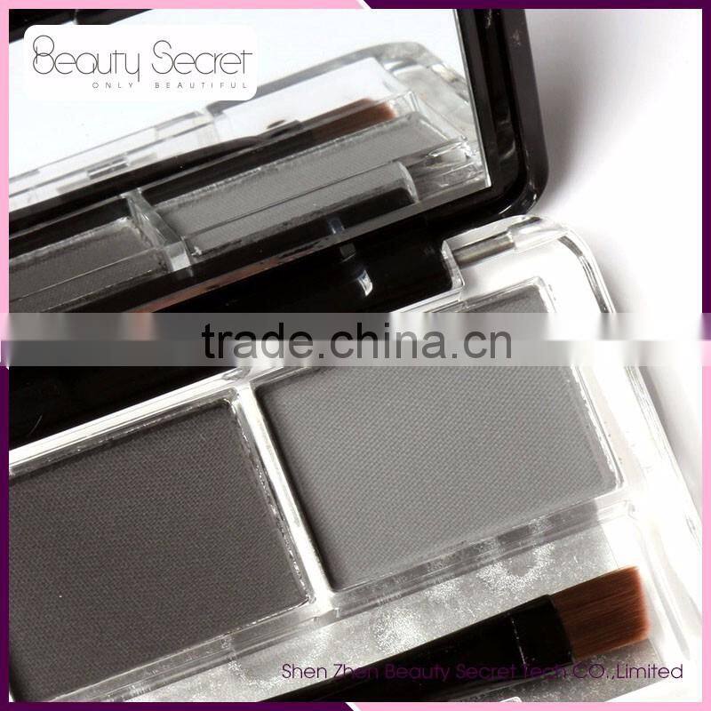Be your own style cosmetic makeup 2 color eyebrow palette with makeup tool