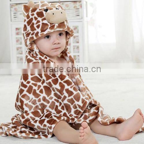 Leopar Frette d animal printed bathrobe for kids