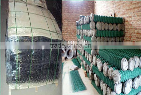 Vinyl coated decorative chain link cyclone wire fence