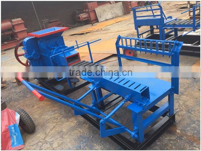 Manual red clay brick making machine for sale price with diesel engine powered