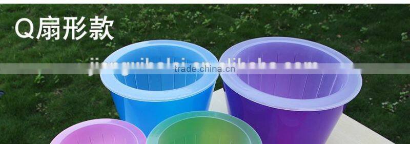 Self watering planter flower pot water level indicator home office pot