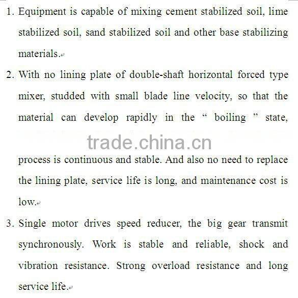 WCB500 stabilized soil mixing plant