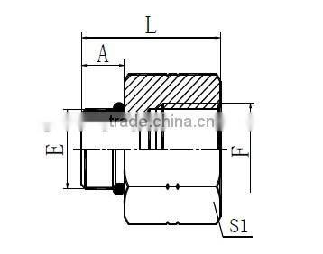 SAE O-Ring Boss ORB Male to NPT Pipe Female Adapter