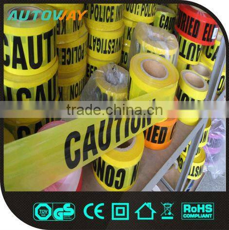 color printed security none adhesive plastic warning tape