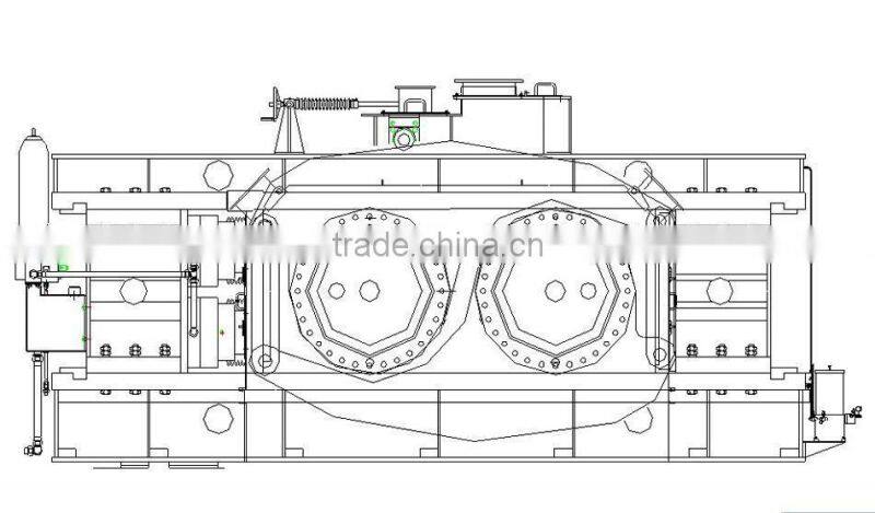 Rod teeth crusher for rock ore 2PGC600*500
