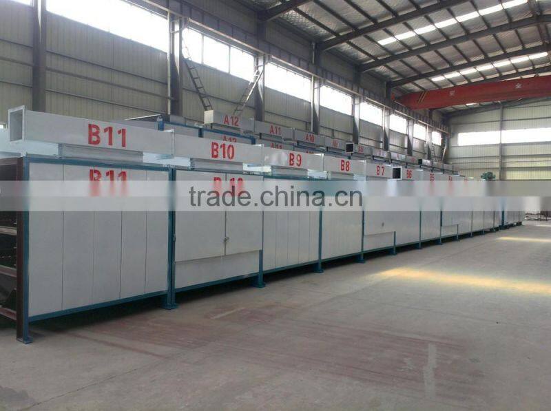 Mesh belt dryer for coal briquettes