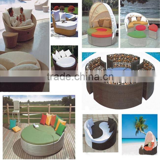 Outdoor rattan furniture 2 seater garden sofa