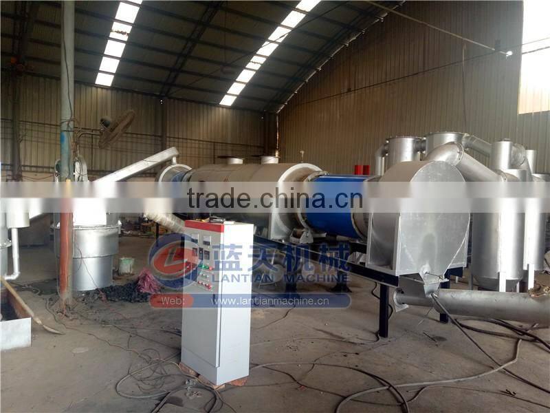 Professional continuous sawdust wood charcoal carbonization furnace