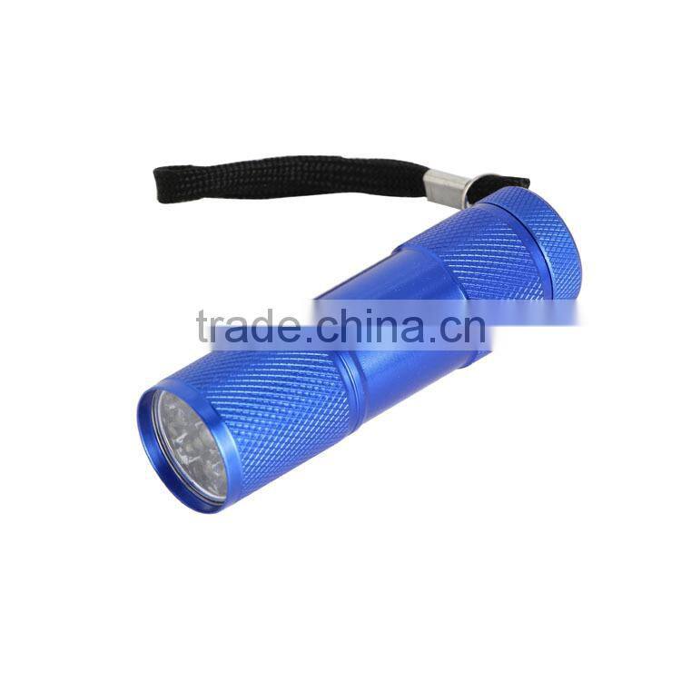 9 led flashlight cheap flashlight 3xAAA batteries aluminium flashlight