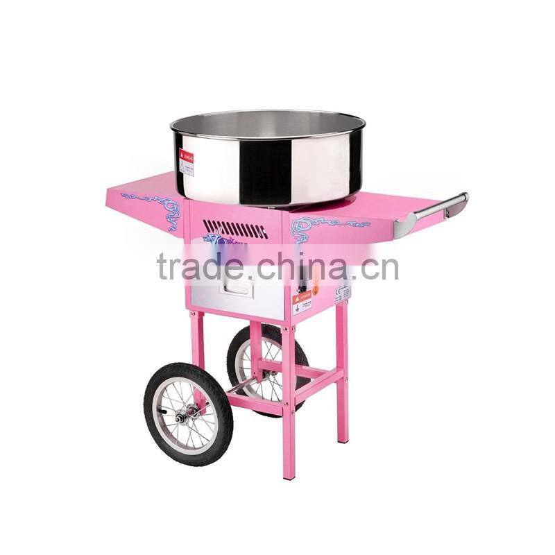 Electric Model Cotton Candy Machine ,Marshmallow Making Machine with Cart