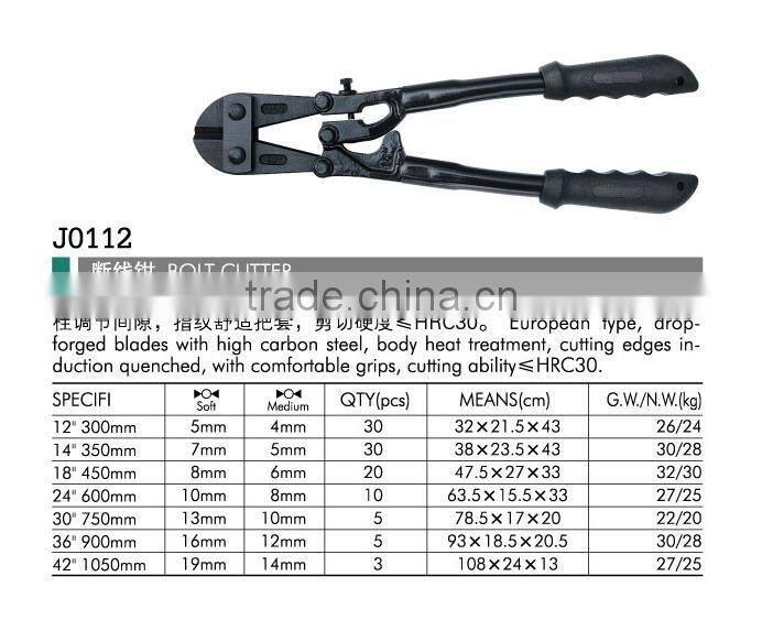 36" red painted Heavy Duty Drop Forged Cr-Mo hydraulic Bolt Cutter for chains