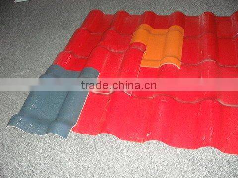 Unbreakable Waterproof Red Synthetic Resin PVC Roof Tile with ASA Coating in Guangzhou