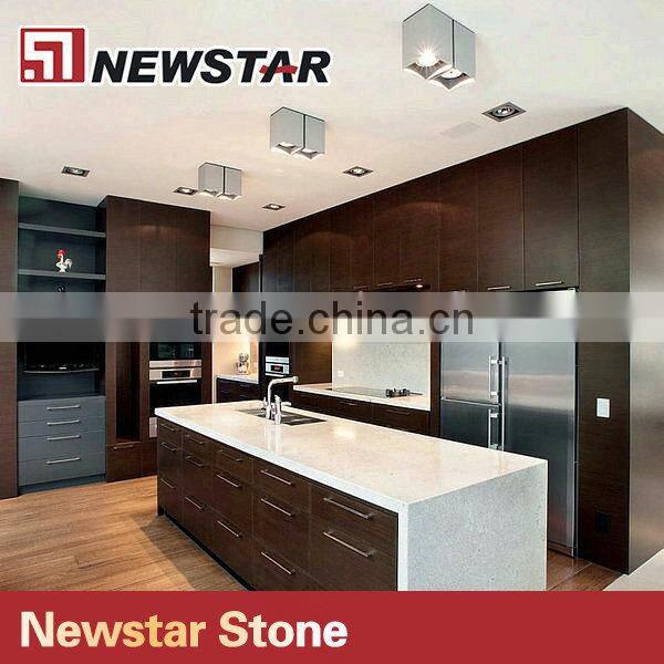 Newstar pure white quartz stone slabs countertops