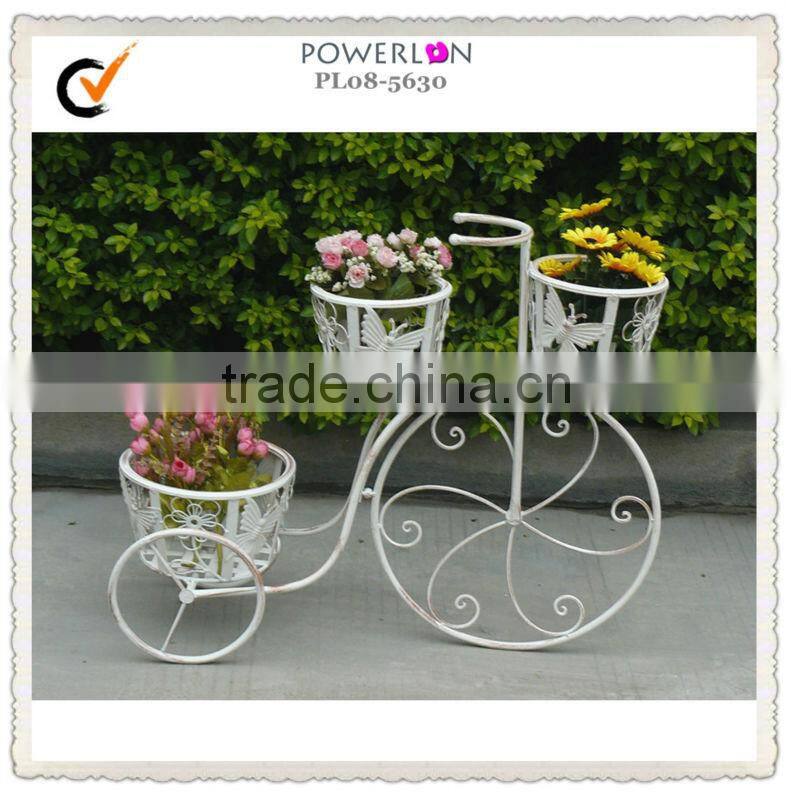 vintage white ornamental bicycle decoration