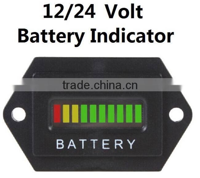 Intelligent Exactly 12v/24v universal volt lozenge battery indicator