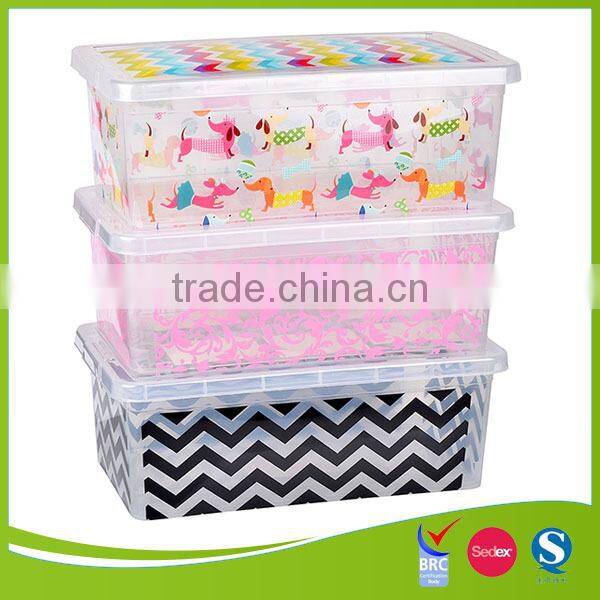 large plastic decorative storage container