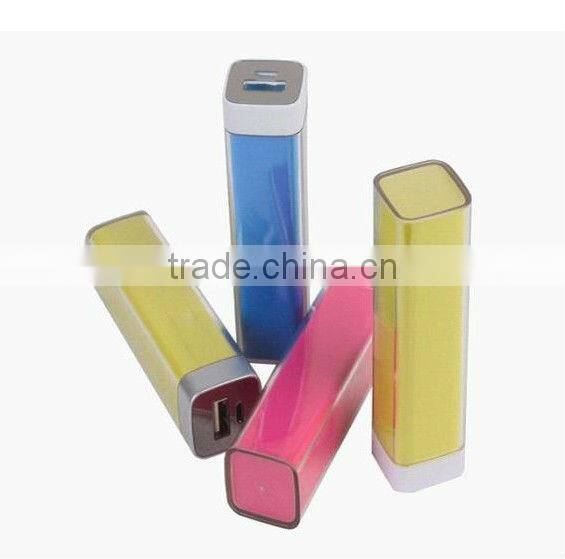 best selling best gift lipstick fashional portable power bank charger 2600mah power bank for samsung galaxy nexus