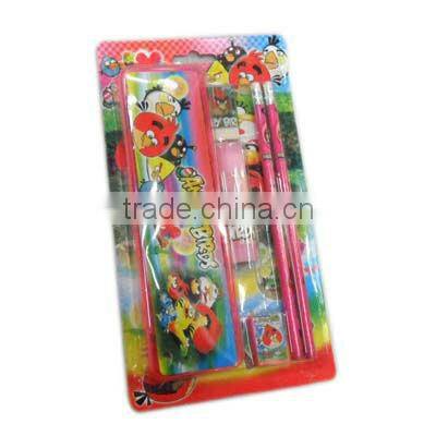 stationery set/school supplies/pencil case/ruler/sticker/eraser/kid gift