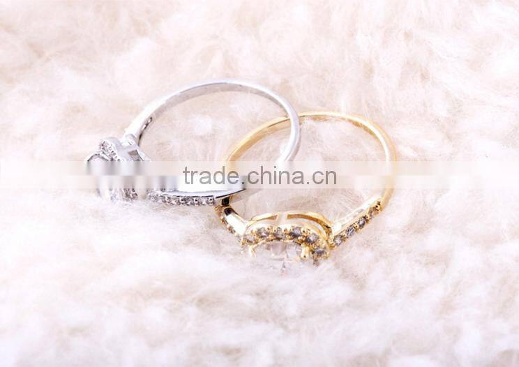 Wholesale Stock Small Order Fashion Women Heart-shaped Rings