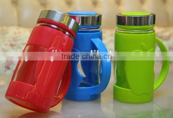 Supply fashion creative quality plastic cement apple glass office Cup / mug (350ml)