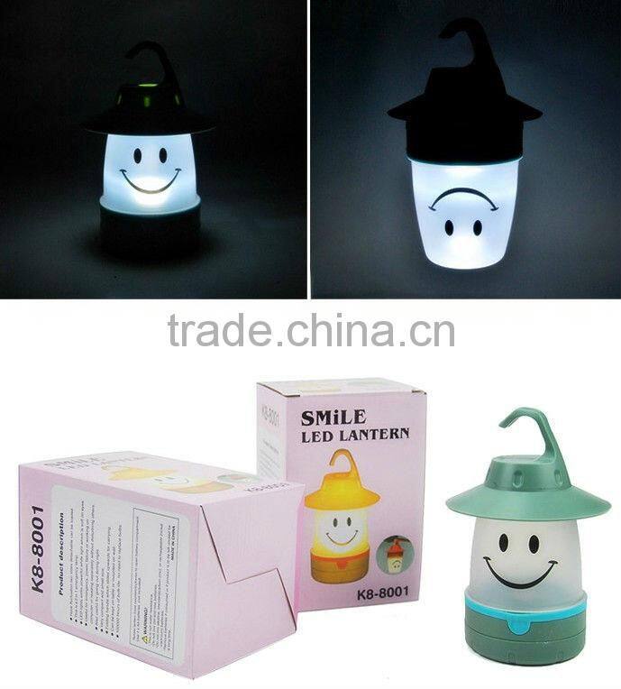 Supply multifunctional portable smiling face camping lamp / Camping Light