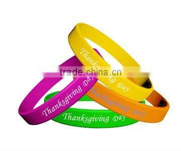 Promotional Debossed Silicone Wristband