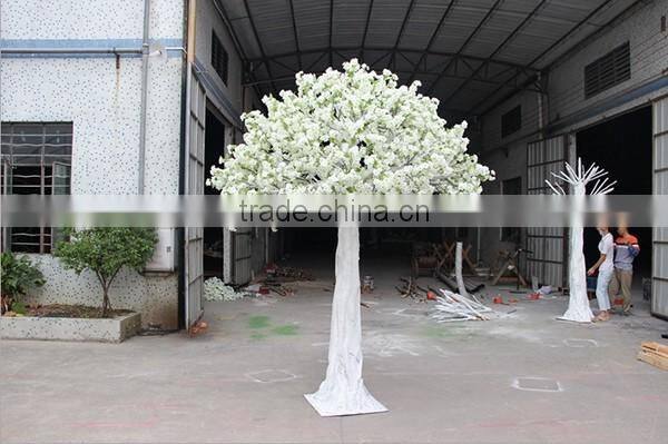 Artificial white cherry blossom tree for wedding landscape decoration