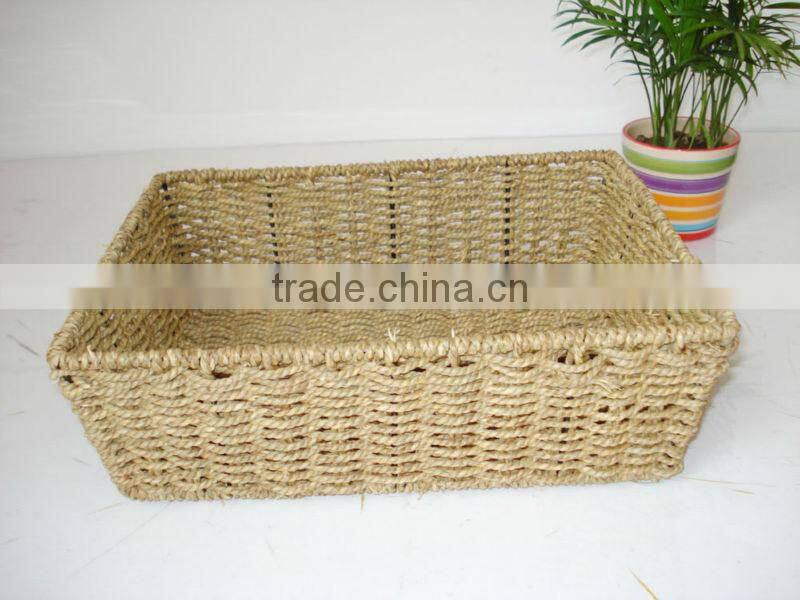 Small Rectangle sea grass basket &straw basket