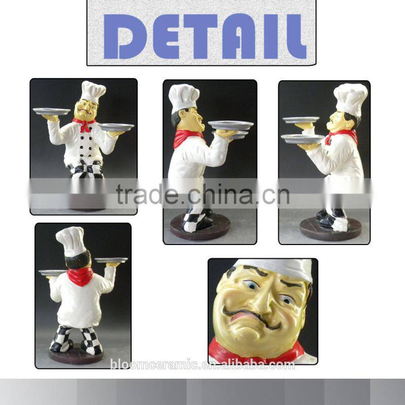 Wholesale resin chef figurines decoration