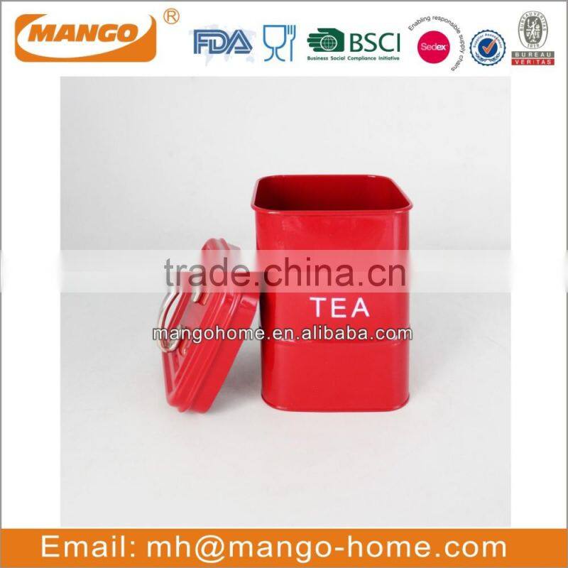 Metal Kitchen Tea Canister