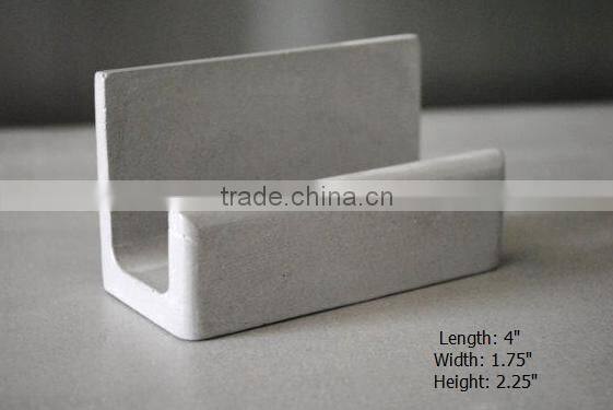 Office set concrete unique business card stand for desk card holder