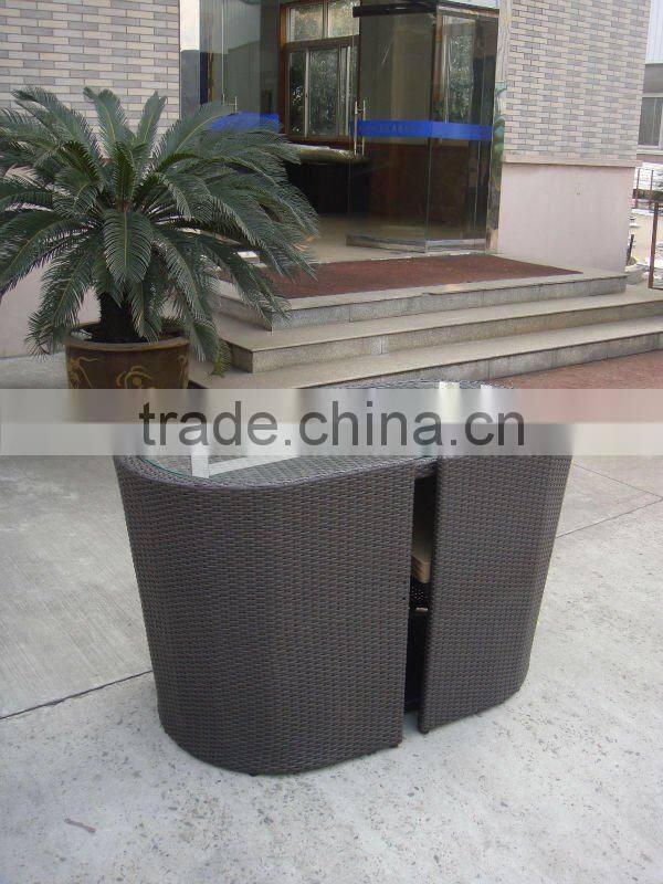 3pcs garden rattan coffee set