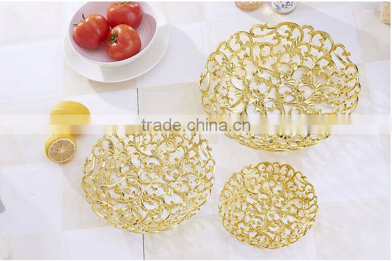 gold fruit plating silver plate serving tray