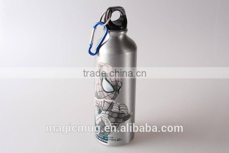 Aluminium Bottle with Carabiner Personal Design Aluminium Sport Bottle