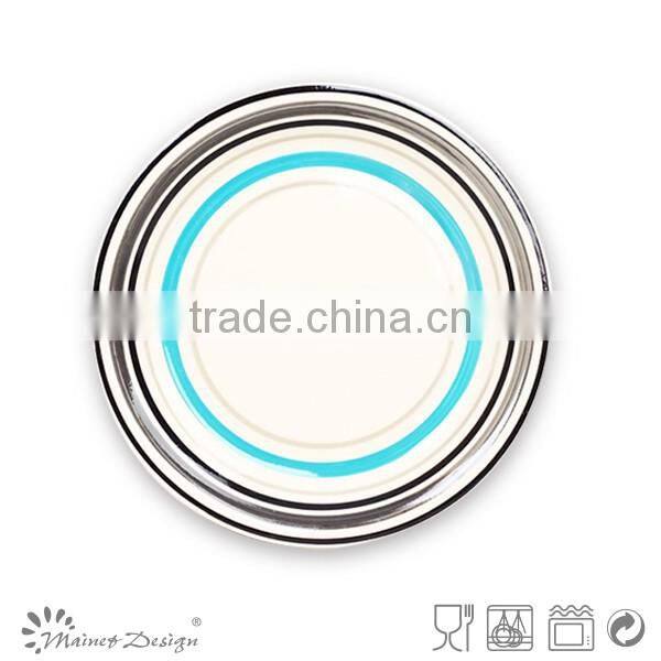 18.5cm hand painted salad plate/Dinnerware plate