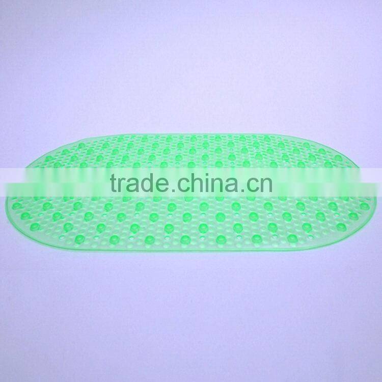 Fashionable non smell pvc-free safe and secure bath mat