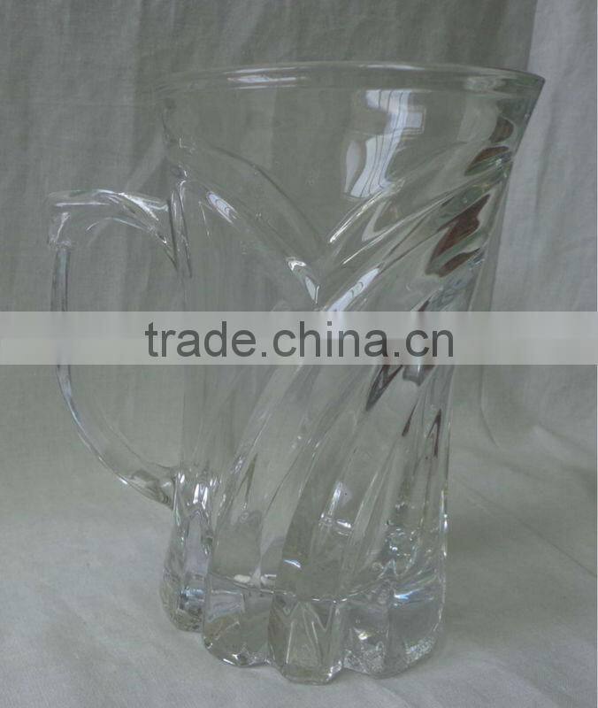 Popular glass beer mug with handle,beer stein,beer glass shapes